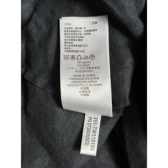 Tommy Bahama Jacket Womens XL Linen Hooded Anorak Full Zip Drawstring Pockets - Picture 6 of 10